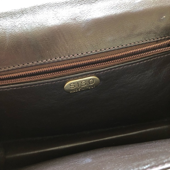 SISO Vintage Brown Quilted Leather Shoulder Bag - Picture 11 of 15